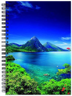 

VenTechno A5 Diary(Scenery Designer Wirebound Ruled Paper Sheets Personal and Office Stationary Notebooks Diary, Multicolor)