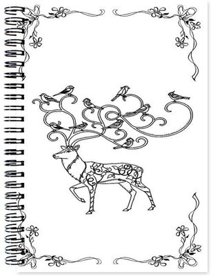 

Chesta Enterprises A5 Note Book(Black and White Art, Multicolor)