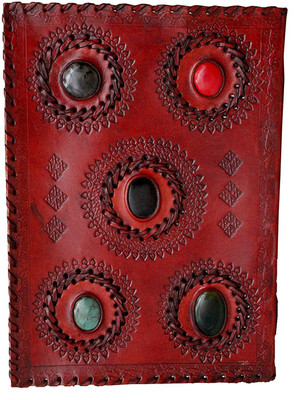 

SR MART A6 Diary(X Shape 5 Stone Diary, Brown)