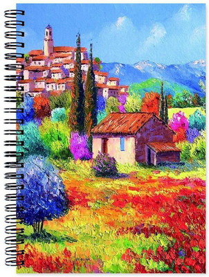 

VenTechno A5 Diary(Scenery Designer Wirebound Ruled Paper Sheets Personal and Office Stationary Notebooks Diary, Multicolor)