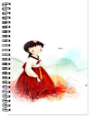 

VenTechno A5 Diary(Cartoon Designer Wirebound Ruled Paper Sheets Personal and Office Stationary Notebooks Diary, Multicolor)