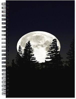 

VenTechno A5 Diary(Moon Designer Wirebound Ruled Paper Sheets Personal and Office Stationary Notebooks Diary, Multicolor)