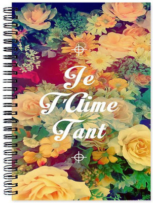 

VenTechno A5 Diary(Flower Designer Wirebound Ruled Paper Sheets Personal and Office Stationary Notebooks Diary, Multicolor)