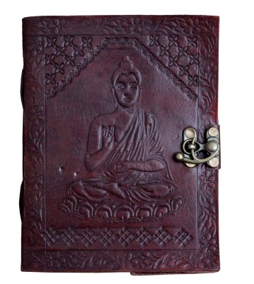 Pranjals House handmade A5 Diary unruling 100 Pages(Brown)