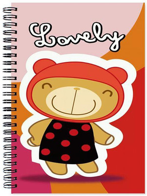 

VenTechno A5 Diary(Cartoon Designer Wirebound Ruled Paper Sheets Personal and Office Stationary Notebooks Diary, Multicolor)