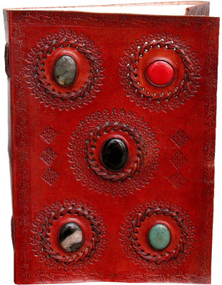 

SR MART A6 Diary(X Shape 5 Stone Diary, Brown)