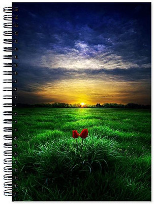 

VenTechno A5 Diary(Scenery Designer Wirebound Ruled Paper Sheets Personal and Office Stationary Notebooks Diary, Multicolor)