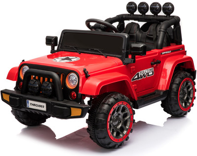 

Toy House Sahara Off Roader Rechargeable jeep with remote for kids (2 to 7 yrs) Jeep Battery Operated Ride On(Red)