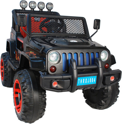 

Toy House Wrangler Off Roader Rechargeable Jeep Battery Operated Ride On(Black)