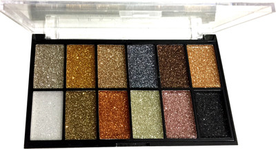 

LUV-LI PROFESSIONAL STUDIO BRIDAL SERIES 12 COLOR GLITTER EYE SHADOW 18 g(MULTICOLOR)