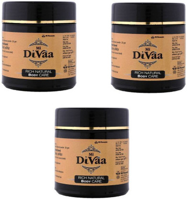 

Mi Divaa Pure Activated Charcoal Powder for DIY Recipes - Facial Masks, Facial Scrubs, Knee Lightening, Underarm Lightening, Homemade Eyeliner, Mascara, and Teeth Whitening - Pack of 3(75 g)