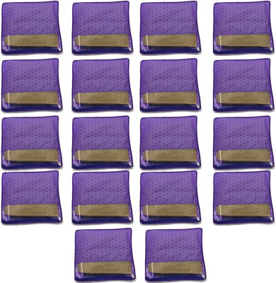 PRETTY KRAFTS F1290_Purple18 PrettyKrafts Saree Cover Saree Cover Set of 18 Polka dots with Top transparent window_Purple 1290(Purple)