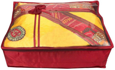 

Addyz Quilted 5 inch Satin Transparent Saree Cover Salwar Suit Kamiz Garment Cover(Maroon)