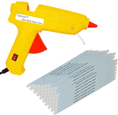 

Upkaran 50 Hot Melt Standard Size 10 inch Glue Sticks with 60 Watt with On/Off Switch All Purpose Standard Temperature Corded Glue Gun(11 mm)