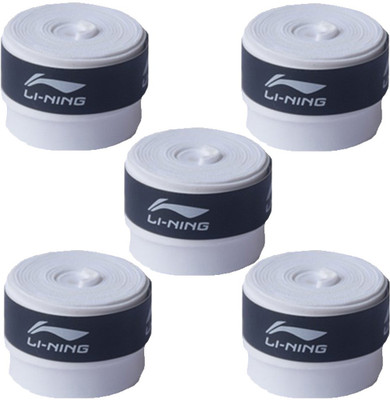 

Li-Ning GP-20 Badminton Racquet Grip, Set of 5 Gripper(White, Pack of 5)