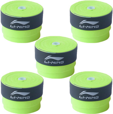 

Li-Ning GP-20 Badminton Racquet Grip, Set of 5 Gripper(Yellow, Pack of 5)