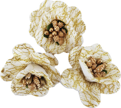

Majik Flower Hair Accessories | Flower Accessories For Bridal | Flower Accessories For Women Hair Accessory Set(White)