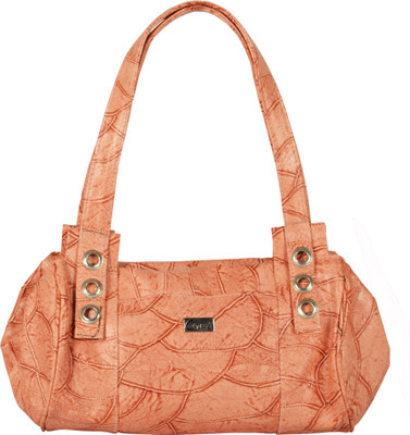 

JG Shoppe Hand-held Bag(Pink, Brown), Brown;pink