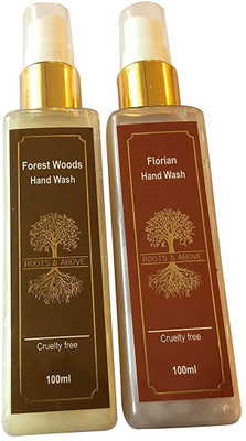 

Roots and Above Forest Woods Natural Hand Wash, (100 ml) and Florian Natural Hand Wash(100 ml, Bottle, Pack of 2)