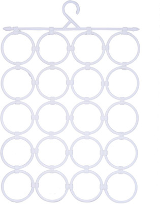 

kanha 20 hole Scarf Hangers Ring Rope Slots Holder Hook Scarf Wraps Storage Hanger Organizer Scarf Rack Tie Hanger Scarf Organizer( )