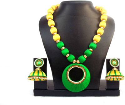 Manav Company Dori Yellow Jewellery Set(Pack of 1)