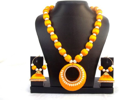 Manav Company Dori Yellow Jewellery Set(Pack of 1)
