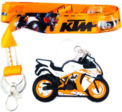 ShopTop Fabric KTM ID TAG with Rubber bike Locking Key Chain available at flipkart for Rs.151