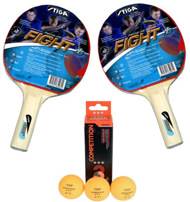 

Cosco Stiga Fight Table Tennis ( 2 Bat ) Competition Table Tennis ( 3 Ball ) Table Tennis Kit
