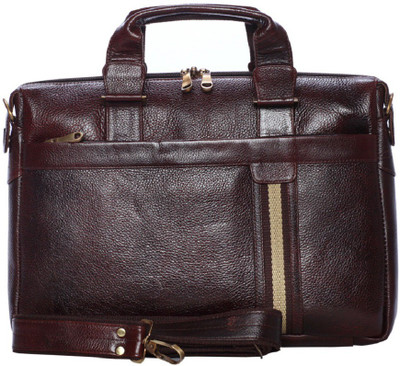 

Gossip Leather 15 inch Laptop Messenger Bag(Brown)