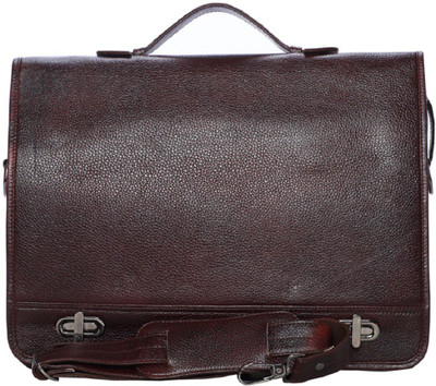 

GOSSIP LEATHER 15 inch Laptop Messenger Bag(Tan), Brown