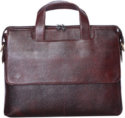 

GOSSIP LEATHER 15 inch Laptop Messenger Bag(Tan), Brown
