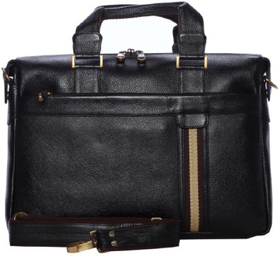 

Gossip Leather 15 inch Laptop Messenger Bag(Black)