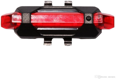 

AlexVyan Imported Bicycle Red Rear Light 5 LED USB Rechargeable High Brightness Tail Lamp Waterproof LED LED Rear Break Light(Red)