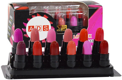 

ADS Matte Kiss Lipsticks pack of 12(Trendy Girl, 14.4 ml)
