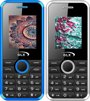 

GLX W8 Combo of Two Mobiles(Blue & White)