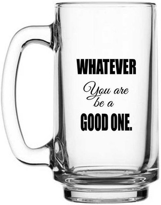 Juvixbuy Whatever Glass Beer Mug(400 ml)