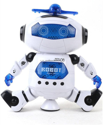 

StyloHub Musical And Naughty Dancing Robot - 3D Lights And Very Attractive Musical Robot For Kids (White & Blue)(White)