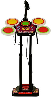 

SANJARY Kids Electronic Jr Drum Beat Set With Microphone And Lights (Multicolor)(Multicolor)