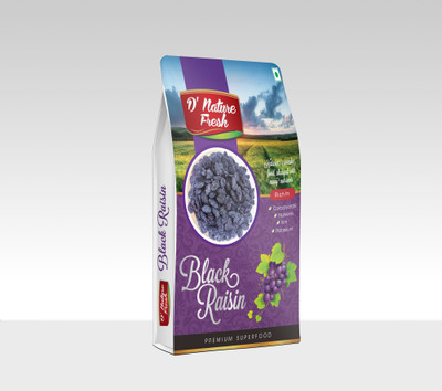 

D'nature Fresh Dried BLACK RAISINS 250 gm Raisins(250 g, Box)