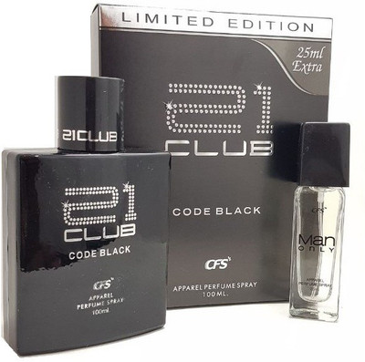 

CFS 21 Club Code Black Limited Edition With 25ml. Perfume - 125 ml(For Men & Women)