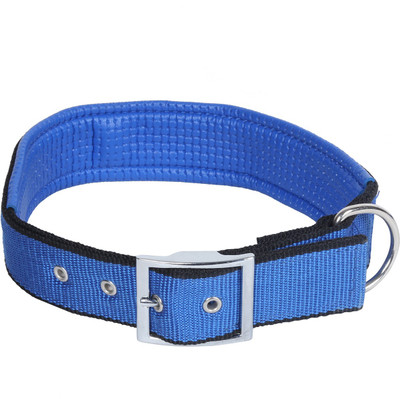 

Sri Imported High Quality Adjustable & Durable Leash And Collar Set With Extra Neck Padded For Dog, Personalized Traction Rope for Daily Walking - 1.5 Inch 110 cm Dog Strap Leash(Blue, Black)