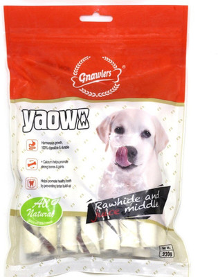 

Goofy Tails Gnawlers Rawhide All Natural Stix Roll Dog Treats 5" Chicken Dog Treat(220 g)
