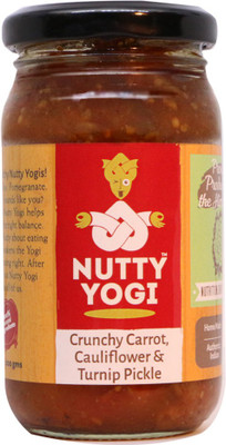 

Nutty Yogi Crunchy carrot, cauliflour and Turnip Pickle Carrot Pickle(200 g)