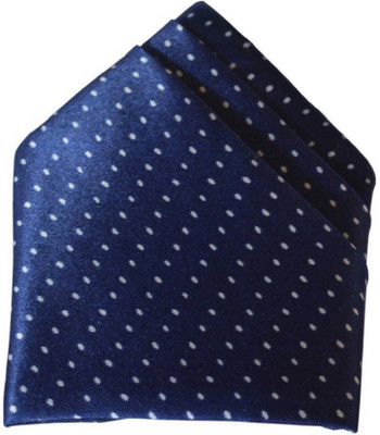 FashMade Polka Print Satin Blend Pocket Square