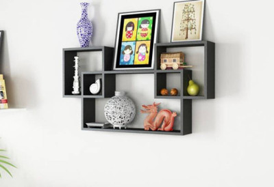 

Artesia Wooden Wall Shelf(Number of Shelves - 3, Black)