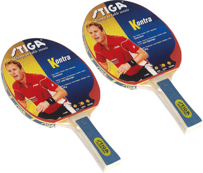 

Cosco Stiga Kontra Table Tennis Bat ( 2 Bat ) Multicolor Table Tennis Racquet(G4, 350 g)