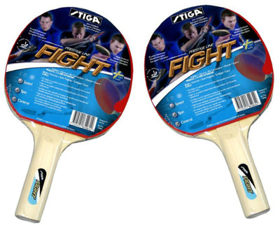

Cosco Stiga Fight Table Tennis Bat ( Pack of 2 ) Multicolor Table Tennis Racquet(G4, 350 g)