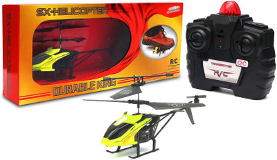 Akshat Sx Durable King Flying Rc Helicopter Toy (Unbreakable Blades)(Yellow)