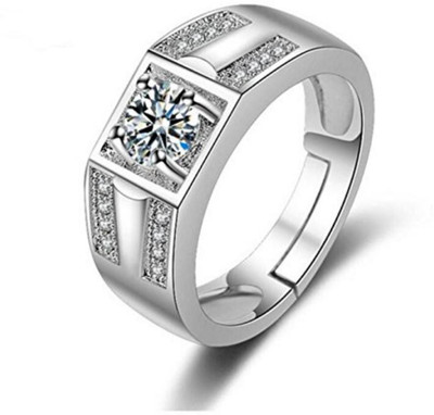 

MYKI Limited Edition  Mens Rings MK- 111 Sterling Silver Swarovski Zirconia 24K White Gold Plated Ring