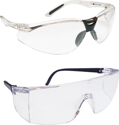 

Vezual 3M 11852 Virtua V3 (1 Pcs) Clear Hard Coated Safety Goggles & 3M 1709 Clear Fashionable Lens 3M 11852 & 1709 Power Tool, Laboratory, Wood-working Safety Goggle(Free-size)